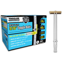 TOGGLER SNAPTOGGLE® Heavy-Duty Toggle Bolt — Carbon Steel