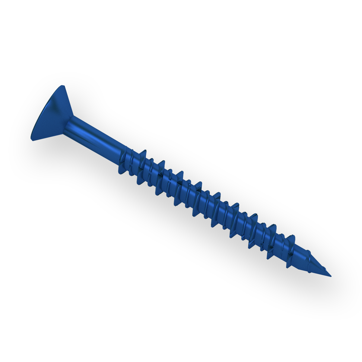Wej-Con™ Concrete Screws- Flat Head: Heat-Treated Carbon Steel with Blue R-Blocker Coating Mechanical Anchors Wej-It