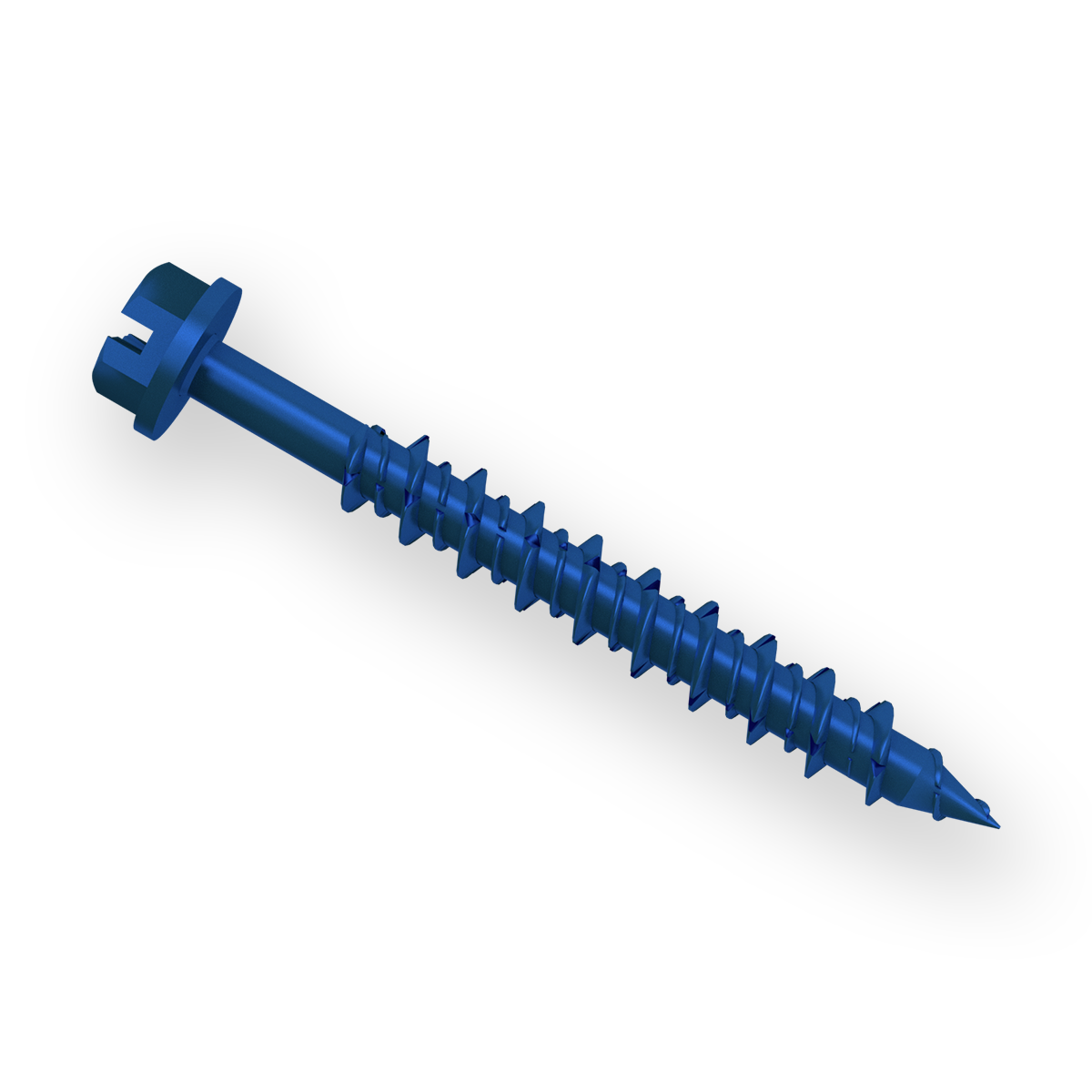 Wej-Con™ Concrete Screws- Hex Washer Head: Heat-Treated Carbon Steel with Blue R-Blocker Coating Mechanical Anchors Wej-It