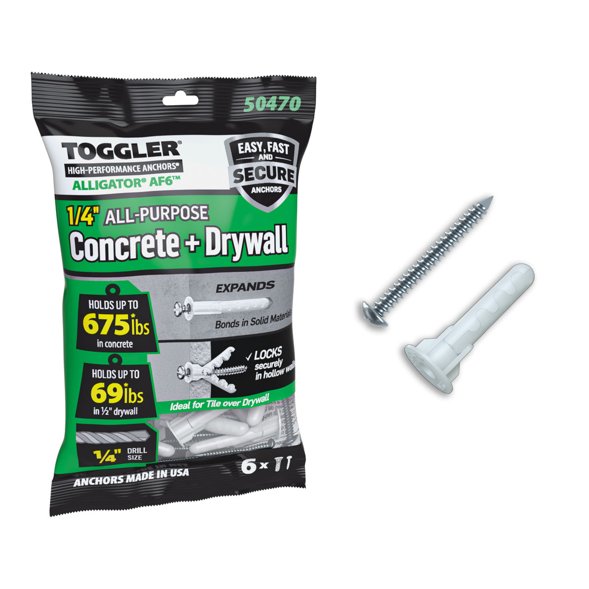 Alligator Anchors | Concrete Wall Anchors | Wall Fasteners