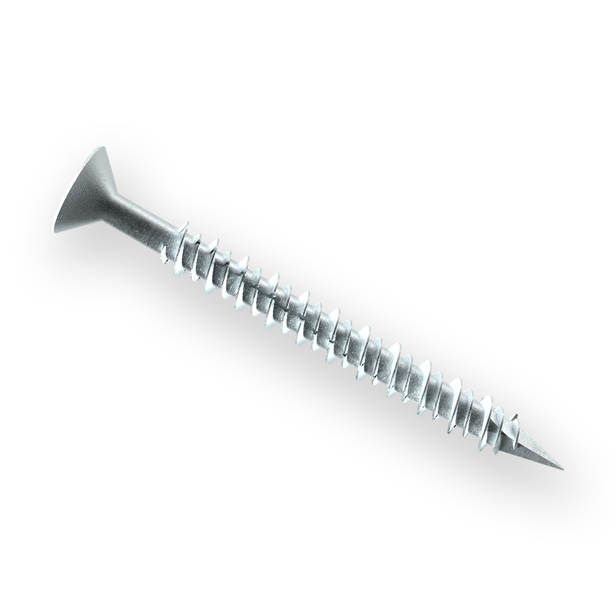 Wej-Con™ Concrete Screws- Flat Head: 410 Stainless Steel with SIlver R-Blocker Coating Mechanical Anchors Wej-It
