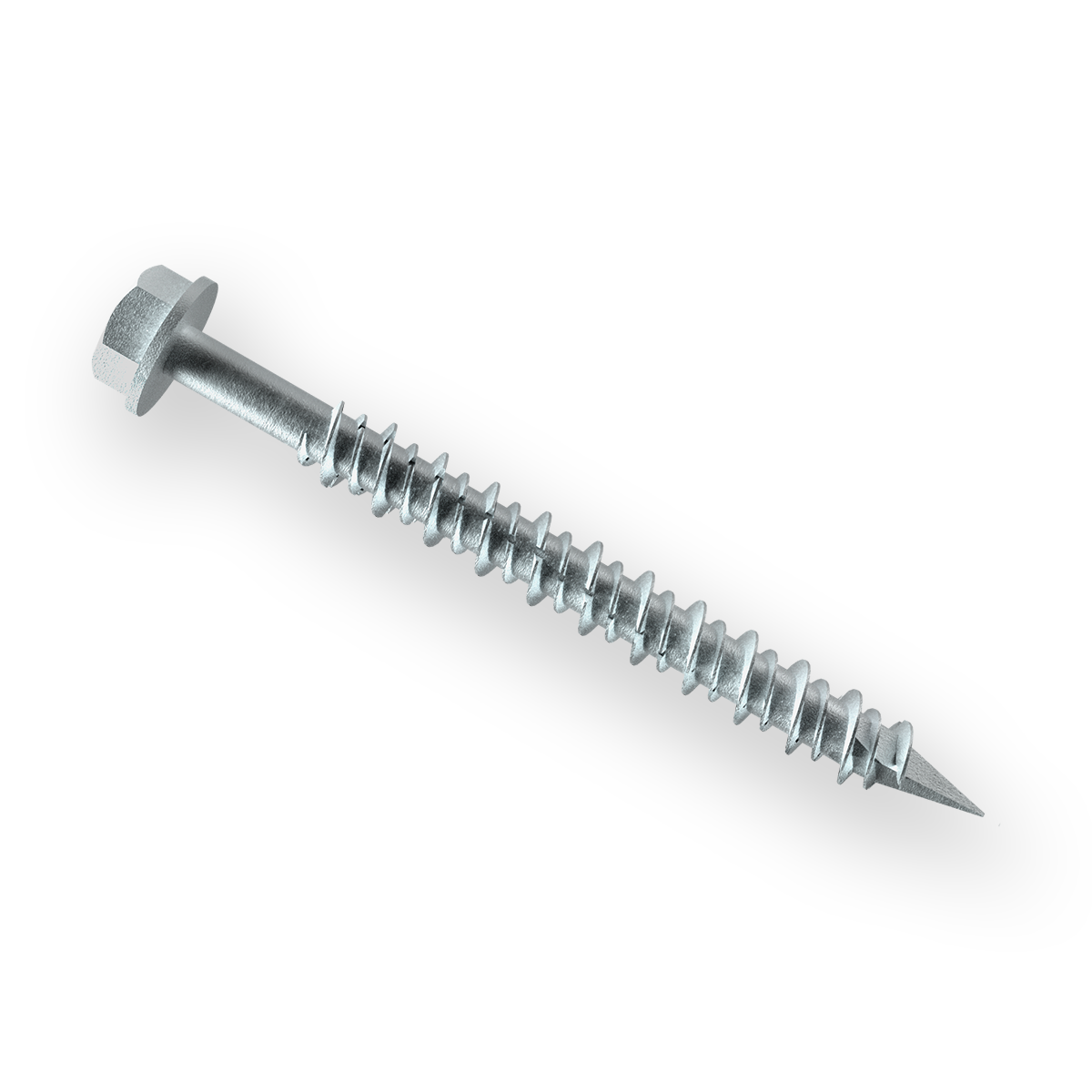 Wej-Con™ Concrete Screws- Hex Washer Head: 410 Stainless Steel with Silver R-Blocker Coating Mechanical Anchors Wej-It